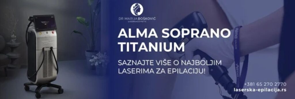 Baner Alma Soprano Titanium laserska epilacija.